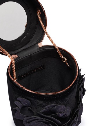 Detail View - Click To Enlarge - SOPHIA WEBSTER - 'Bonnie Jumbo Lilico' floral appliqué bucket bag