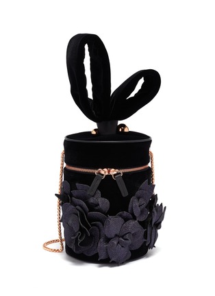 Main View - Click To Enlarge - SOPHIA WEBSTER - 'Bonnie Jumbo Lilico' floral appliqué bucket bag