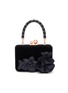 Main View - Click To Enlarge - SOPHIA WEBSTER - Vivi Jumbo Lilico' floral appliqué velvet top handle bag