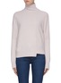 Main View - Click To Enlarge - VINCE - Stepped hem cashmere blend turtleneck sweater
