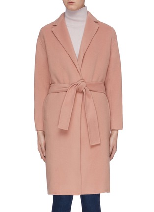 Main View - Click To Enlarge - VINCE - Belted brushed wool melton coat