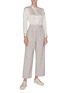 Figure View - Click To Enlarge - VINCE - Pyjama pinstripe silk satin shirt
