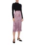 Figure View - Click To Enlarge - VINCE - 'Panné' velvet midi skirt