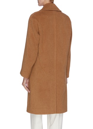 Back View - Click To Enlarge - VINCE - Wool blend double-breasted coat
