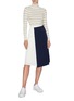Figure View - Click To Enlarge - VINCE - Ribbed stripe turtleneck top