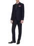 Figure View - Click To Enlarge - THE GIGI - Peaked lapel virgin wool blend suit