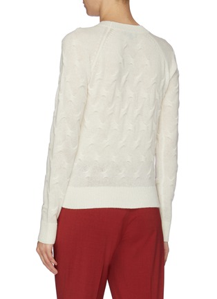 Back View - Click To Enlarge - THEORY - Cashmere tucked stitch knit sweater
