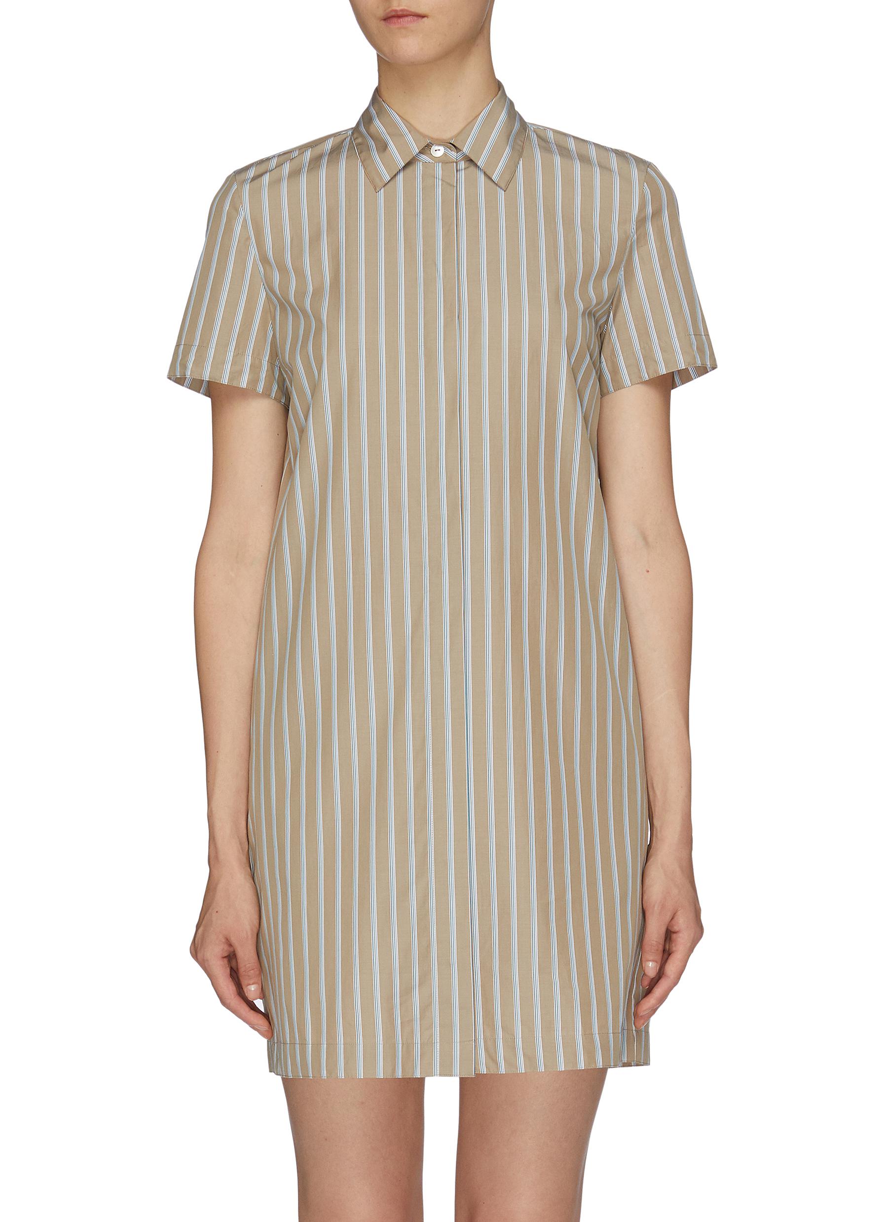 Stripe shirt dress by Theory Coshio Online Shop
