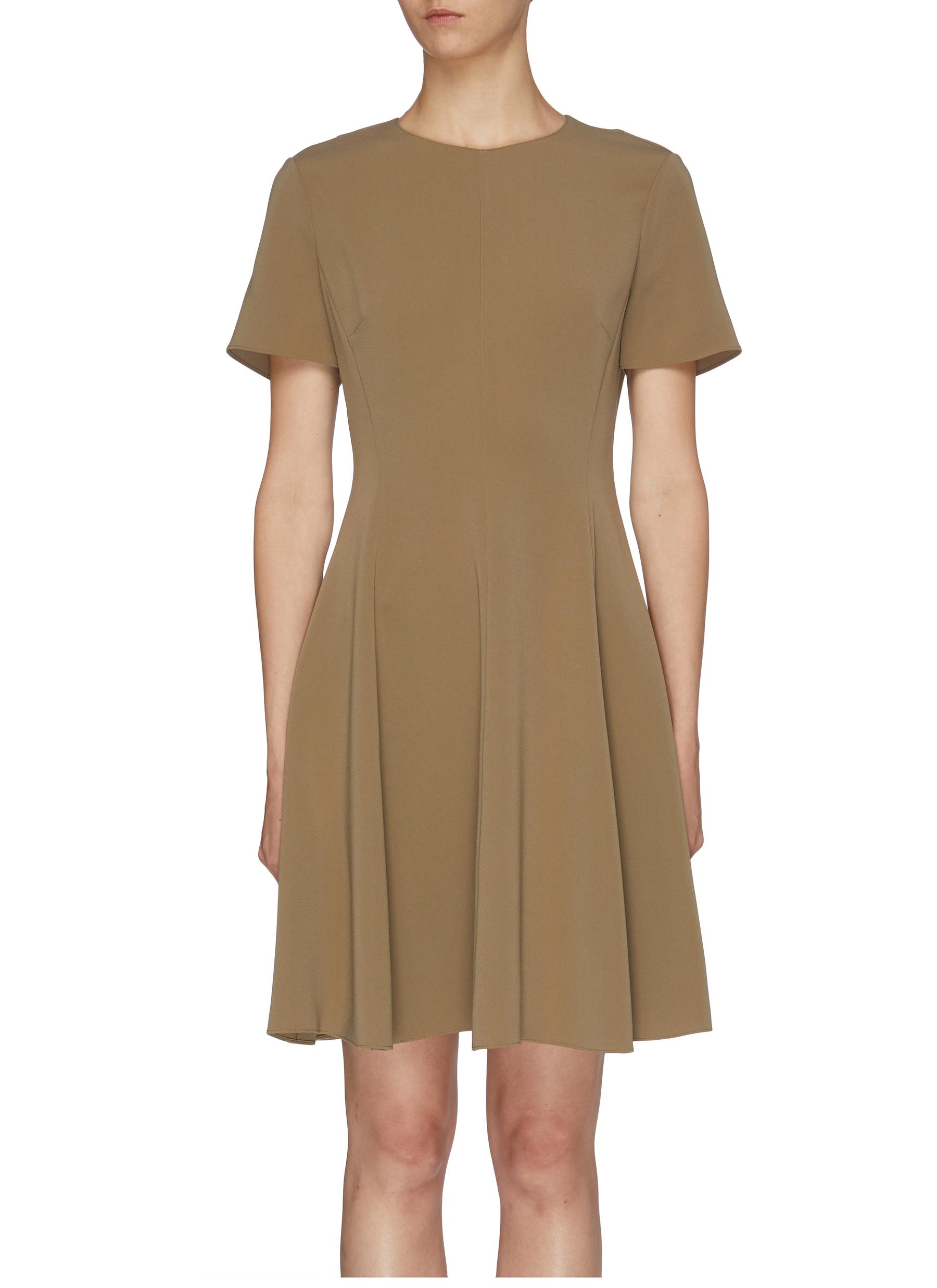 Flared crepe dress by Theory Coshio Online Shop
