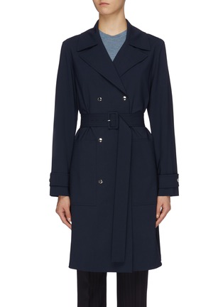 Main View - Click To Enlarge - THEORY - Belted virgin wool oversized military coat
