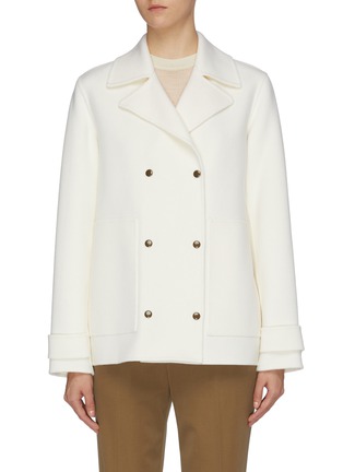 Main View - Click To Enlarge - THEORY - Double breasted wool-cashmere melton boxy trench coat