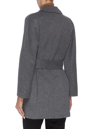 Back View - Click To Enlarge - VINCE - Belted melton coat