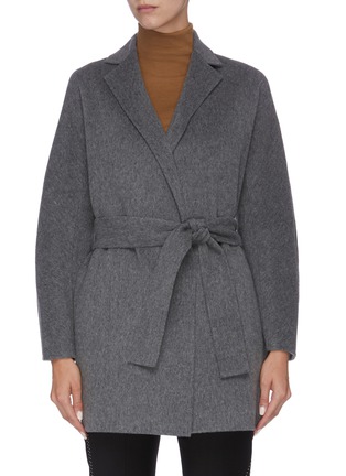 Main View - Click To Enlarge - VINCE - Belted melton coat