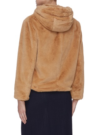 Back View - Click To Enlarge - VINCE - 'Plush' faux shearling zip hoodie