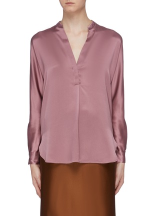 Main View - Click To Enlarge - VINCE - Silk satin blouse