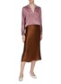 Figure View - Click To Enlarge - VINCE - Silk satin blouse