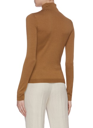 Back View - Click To Enlarge - VINCE - Wool-silk knit turtleneck top