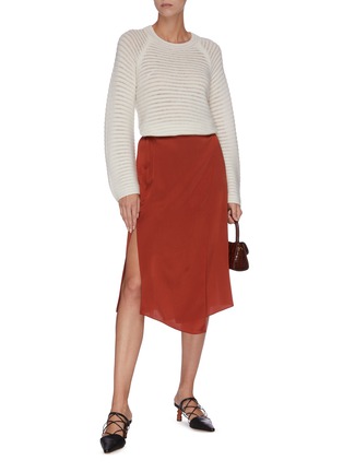 Figure View - Click To Enlarge - VINCE - Asymmetrical overlay skirt