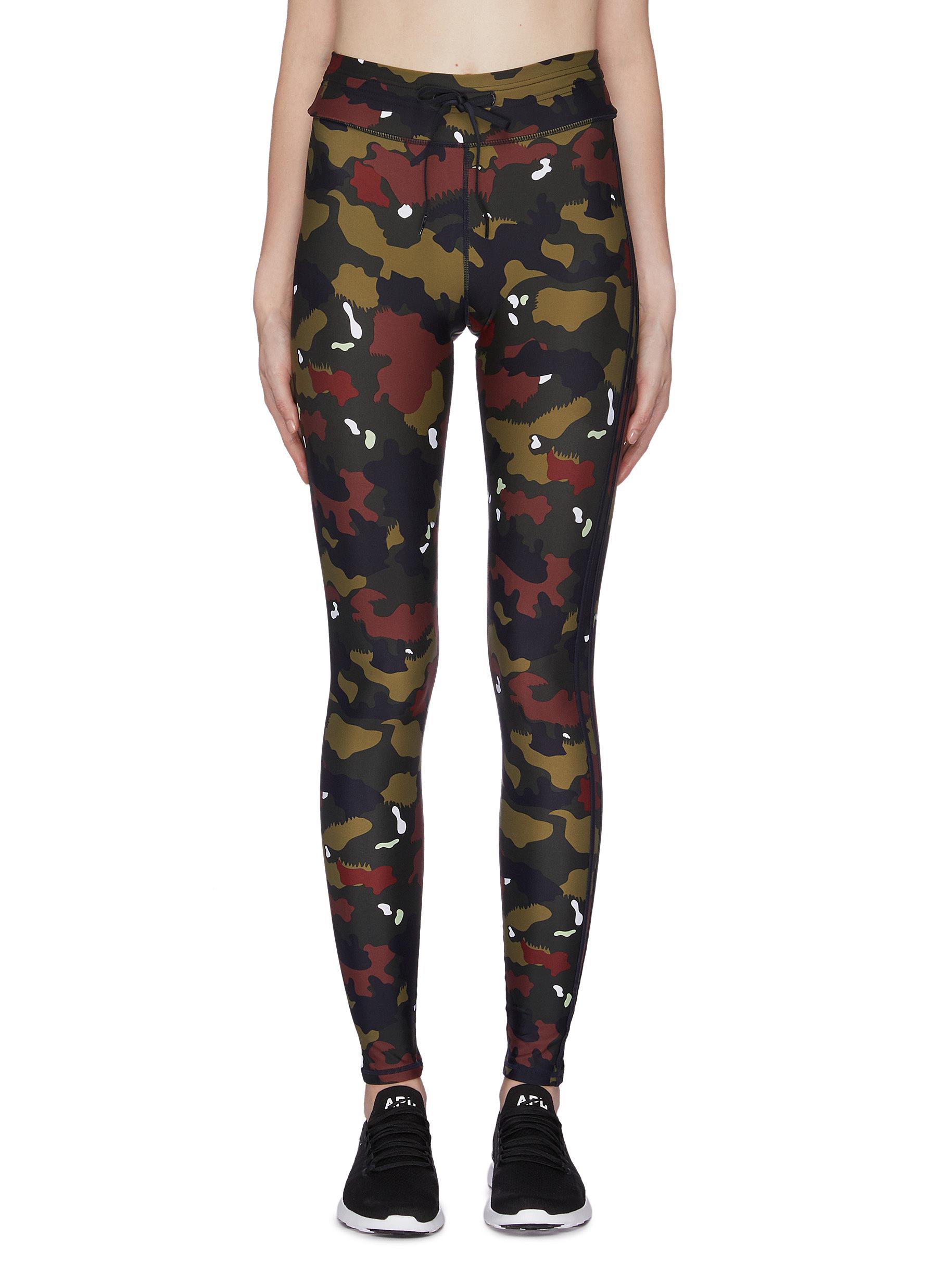 Jungle camoflage print yoga leggings by The Upside