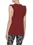 Back View - Click To Enlarge - THE UPSIDE - Logo print frilled sleeve muscle tank top