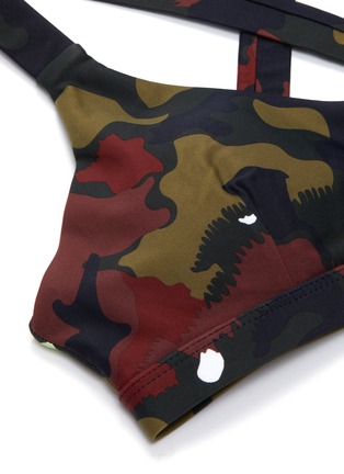 Detail View - Click To Enlarge - THE UPSIDE - 'Jungle Sophie' camoflage print sports bra