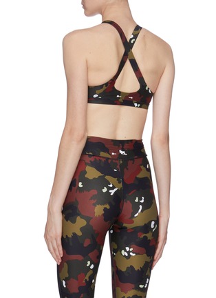 Back View - Click To Enlarge - THE UPSIDE - 'Jungle Sophie' camoflage print sports bra
