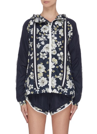 Main View - Click To Enlarge - THE UPSIDE - 'Peony Ash' floral print track jacket