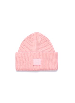 Main View - Click To Enlarge - ACNE STUDIOS - Face patch versized wool beanie hat
