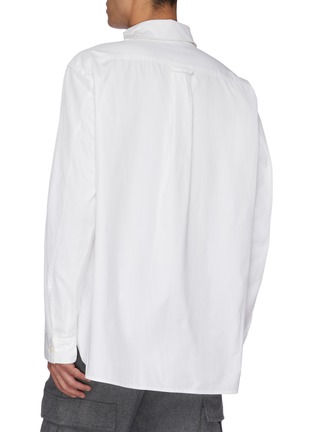 Back View - Click To Enlarge - MAISON FLANEUR - Button shoulder shirt