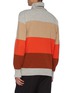 Back View - Click To Enlarge - MAISON FLANEUR - Colourblock turtleneck sweater