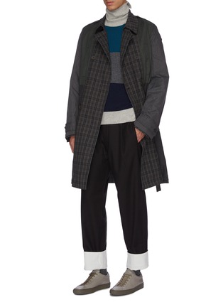 Figure View - Click To Enlarge - MAISON FLANEUR - Colourblock turtleneck sweater