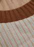  - MAISON FLANEUR - Knit border padded stripe sweatshirt