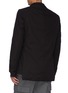 Back View - Click To Enlarge - MAISON FLANEUR - Raw edge cotton-virgin wool twill soft blazer