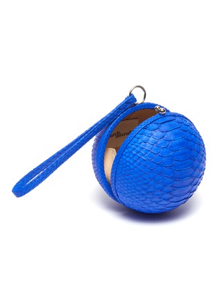 Detail View - Click To Enlarge - GELAREH MIZRAHI - Python leather sphere clutch