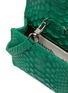 Detail View - Click To Enlarge - GELAREH MIZRAHI - Python leather micro mini bag
