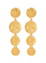 Main View - Click To Enlarge - OSCAR DE LA RENTA - Link coin drop clip earrings