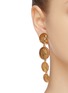 Figure View - Click To Enlarge - OSCAR DE LA RENTA - Link coin drop clip earrings