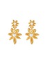 Main View - Click To Enlarge - OSCAR DE LA RENTA - Swarovski pearl star drop clip earrings