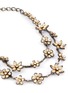 Detail View - Click To Enlarge - OSCAR DE LA RENTA - Crystal Star' Swarovski crystal flower double layer necklace