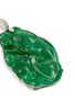 Detail View - Click To Enlarge - LC COLLECTION JADE - Diamond jade plaque pendant