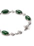Figure View - Click To Enlarge - LC COLLECTION JADE - Diamond jade 18k white gold station bracelet