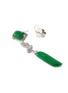 Detail View - Click To Enlarge - LC COLLECTION JADE - Diamond jade 18k white gold link drop earrings