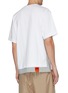 Back View - Click To Enlarge - SOLID HOMME - Contrast topstitching layered hem T-shirt