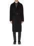 Main View - Click To Enlarge - SOLID HOMME - Belted wool-cashmere melton coat
