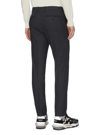 Back View - Click To Enlarge - SOLID HOMME - Tapered leg wool pants