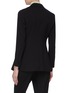 Back View - Click To Enlarge - THEORY - 'Etiennette' peaked lapel wool long blazer