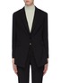 Main View - Click To Enlarge - THEORY - 'Etiennette' peaked lapel wool long blazer