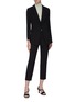 Figure View - Click To Enlarge - THEORY - 'Etiennette' peaked lapel wool long blazer