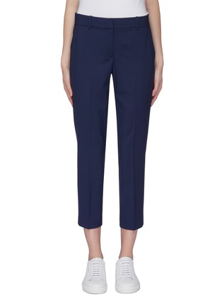 Main View - Click To Enlarge - THEORY - 'Treeca' cropped wool suiting pants