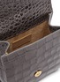 Detail View - Click To Enlarge - BY FAR - Ball handle croc embossed leather bag